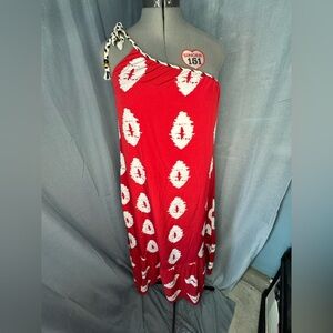 Red and White Women's Dress